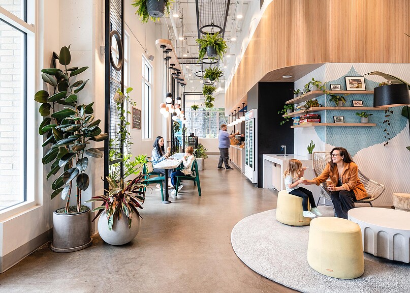 Cosmic Bliss ice cream shop interior