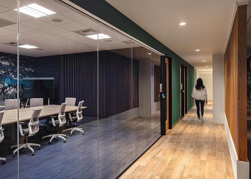 Workday Beaverton hallway and conference room