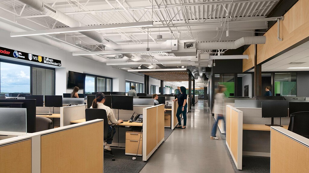 People in an office.