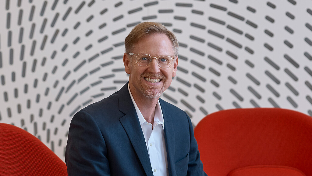 A man wearing glasses.