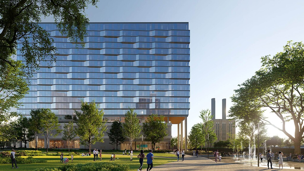 Exterior rendering of 1010 S Wells