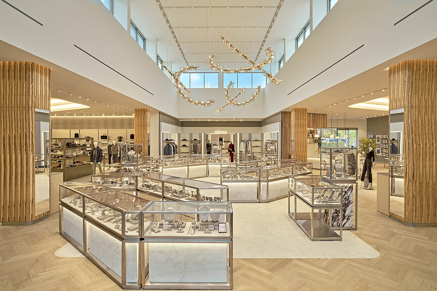 Wilkes Bashford store display cases