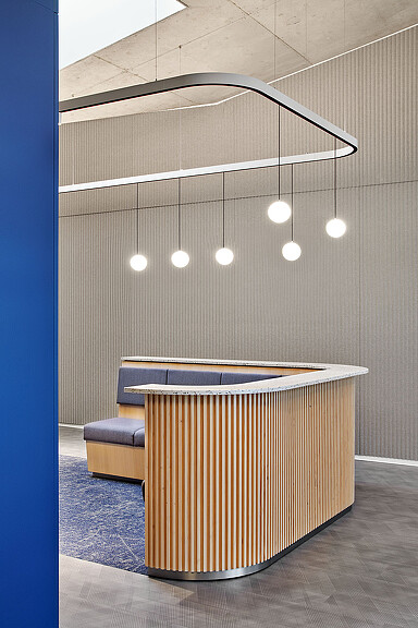 A wood box with lights from it.