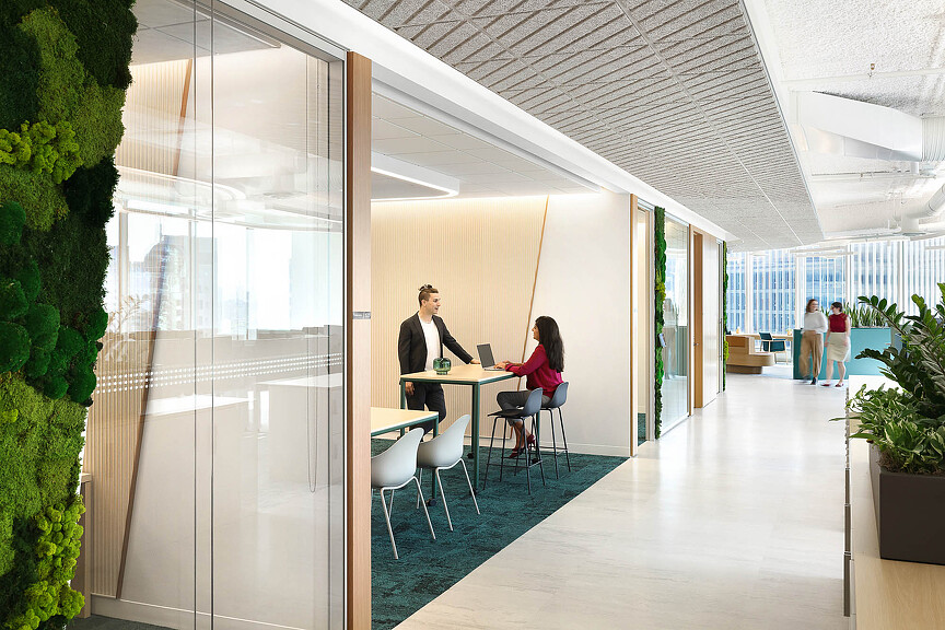 A man and woman in a room.