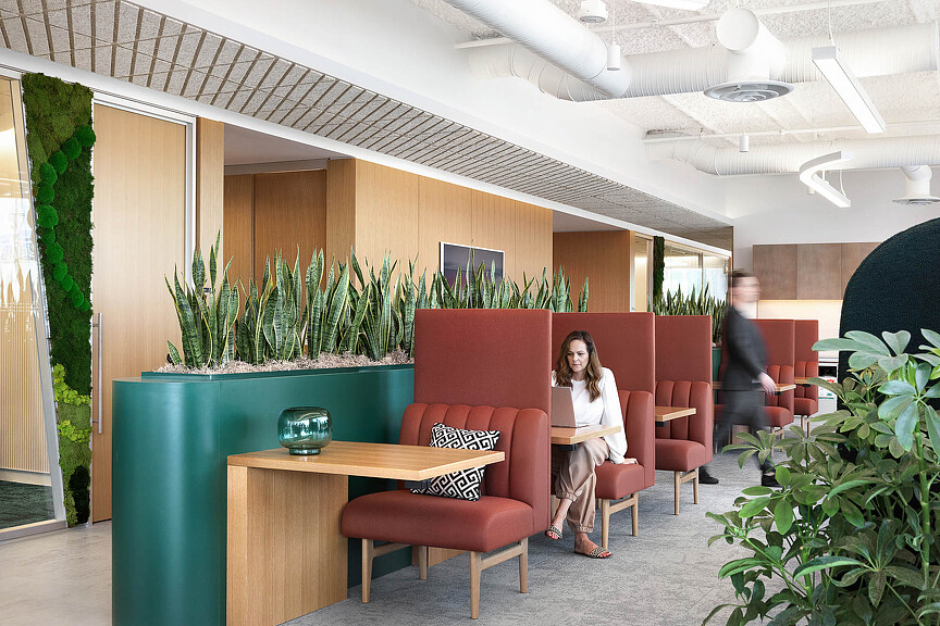 A person sitting on a chair.