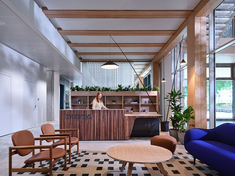 Synopsys Munich workplace reception area