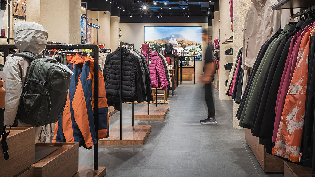 A store with a variety of clothing.