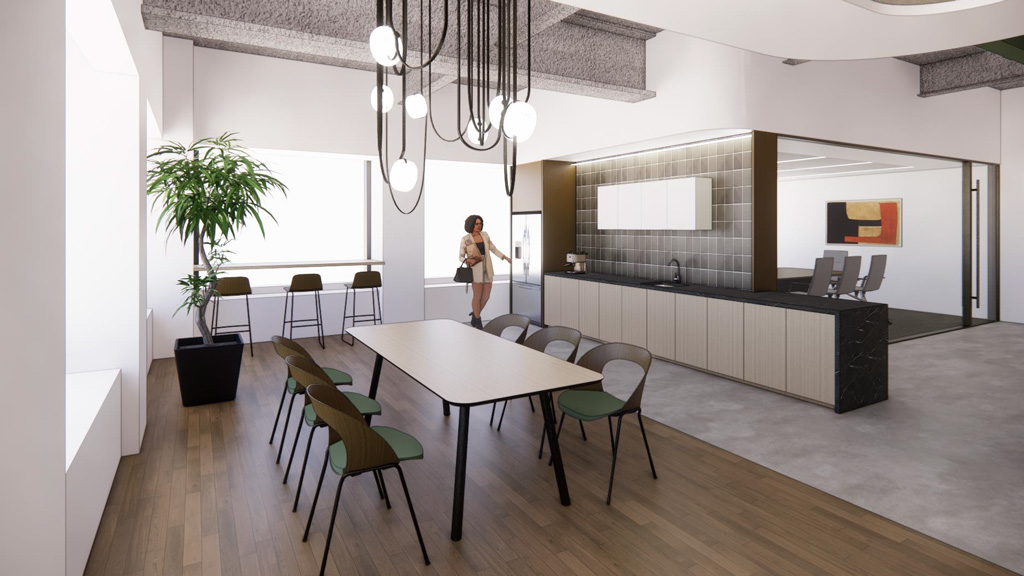 A person standing in a room.