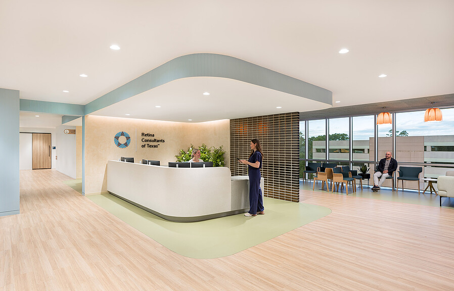 A person standing in a room.