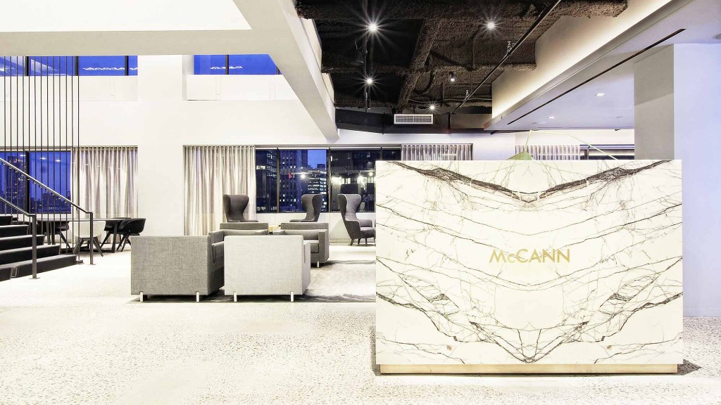 A large white sculpture in a building.