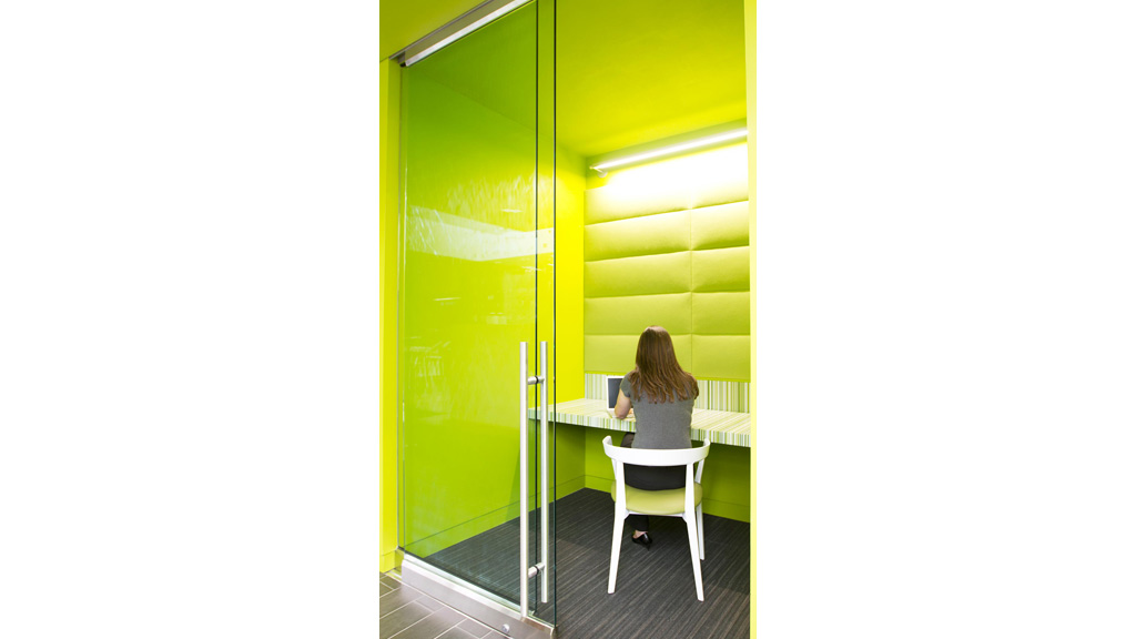 A person sitting at a desk.