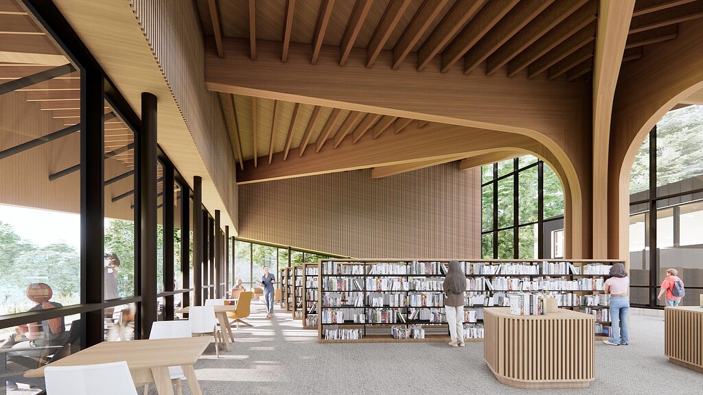 A group of people in a room.