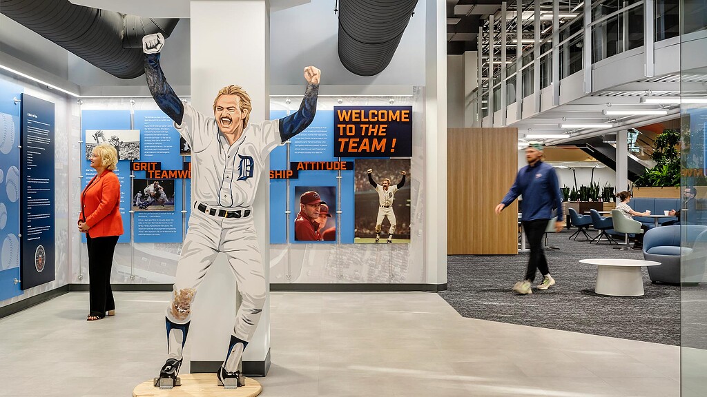 A person on a skateboard.