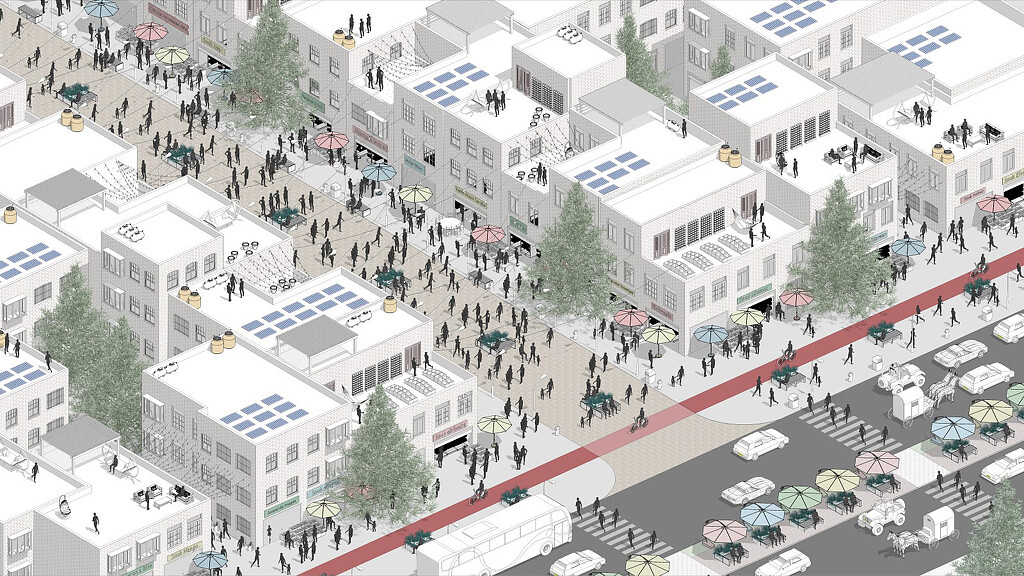 A large building with many floors.