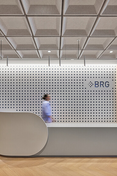 A person standing in a room.