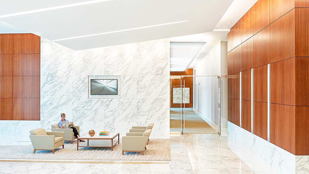 A person sitting on a couch.