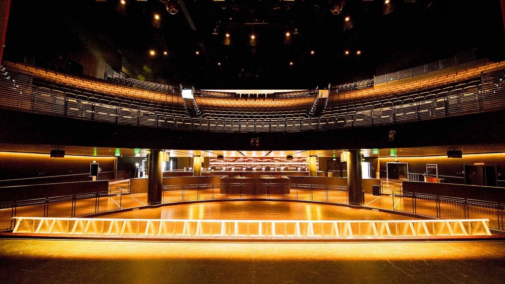 A large empty arena.