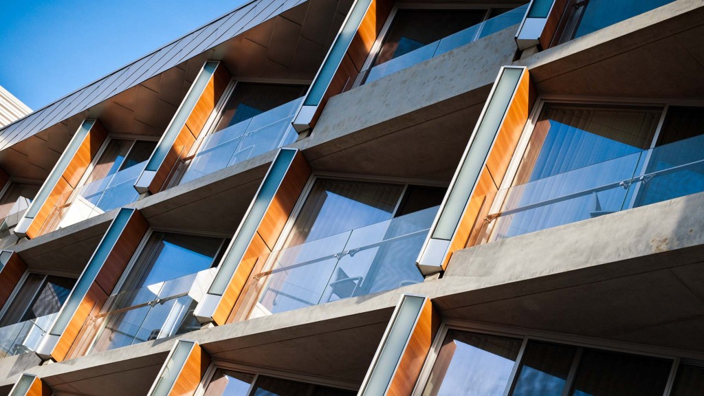 A building with many windows.