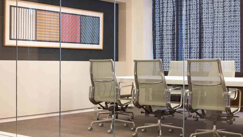 A group of chairs in a room.