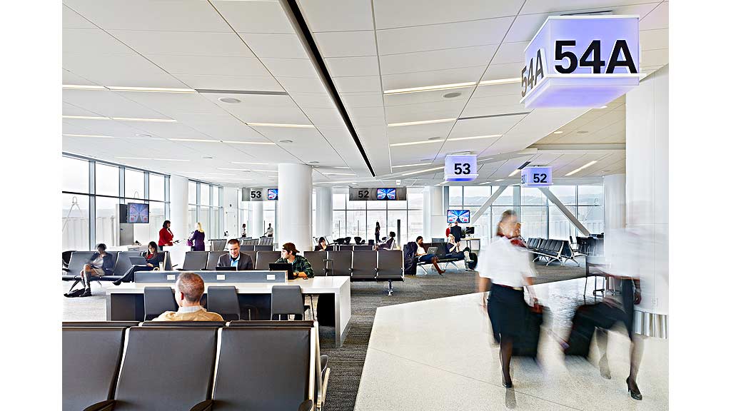 A group of people in a room.