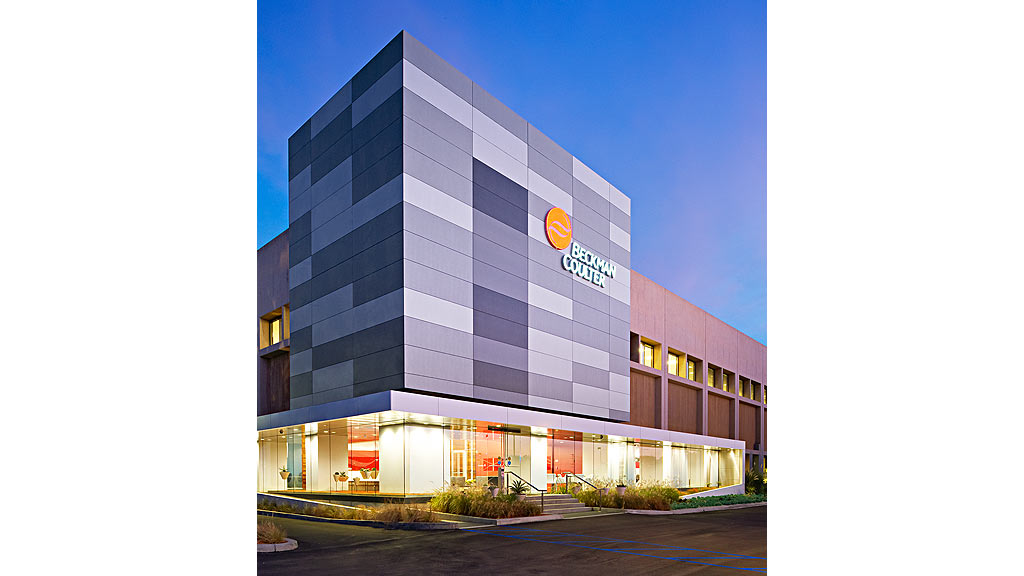 A building with a sign on the front.