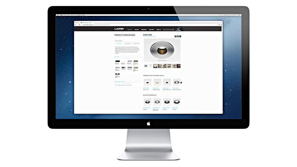 A computer monitor with a white background.