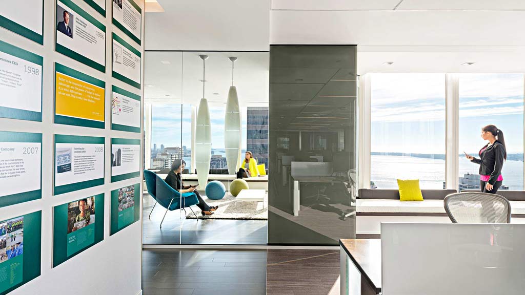 A person standing in a room.