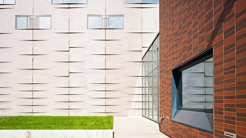 A brick building with a window.