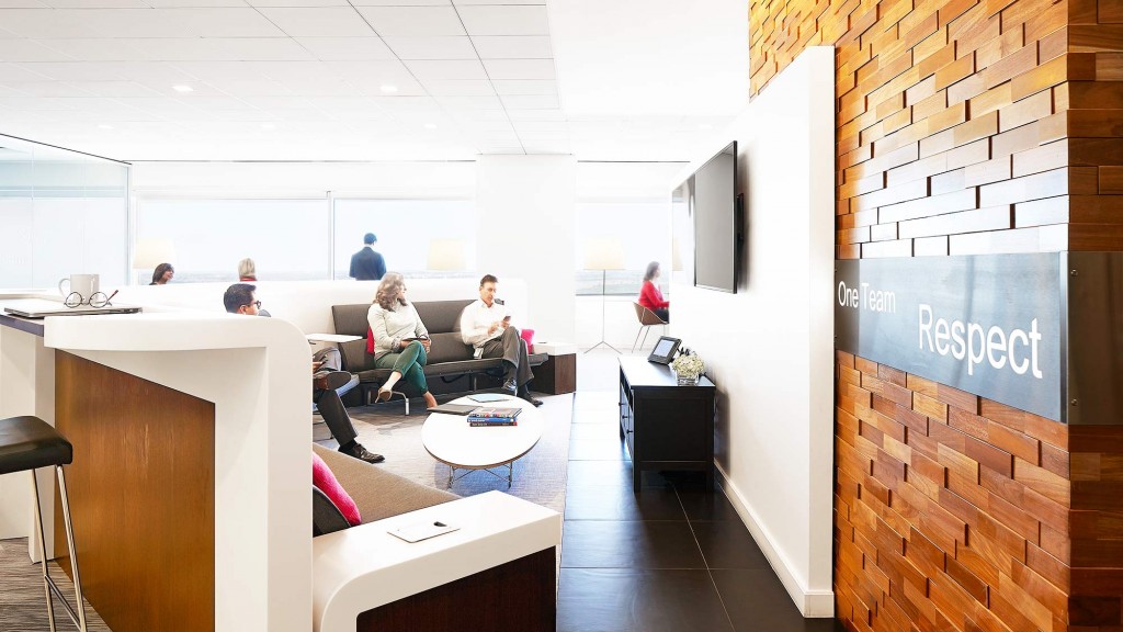 A group of people sitting in a room.