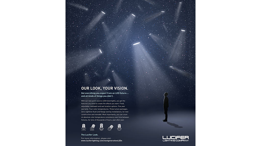 A person standing in front of a starry sky.