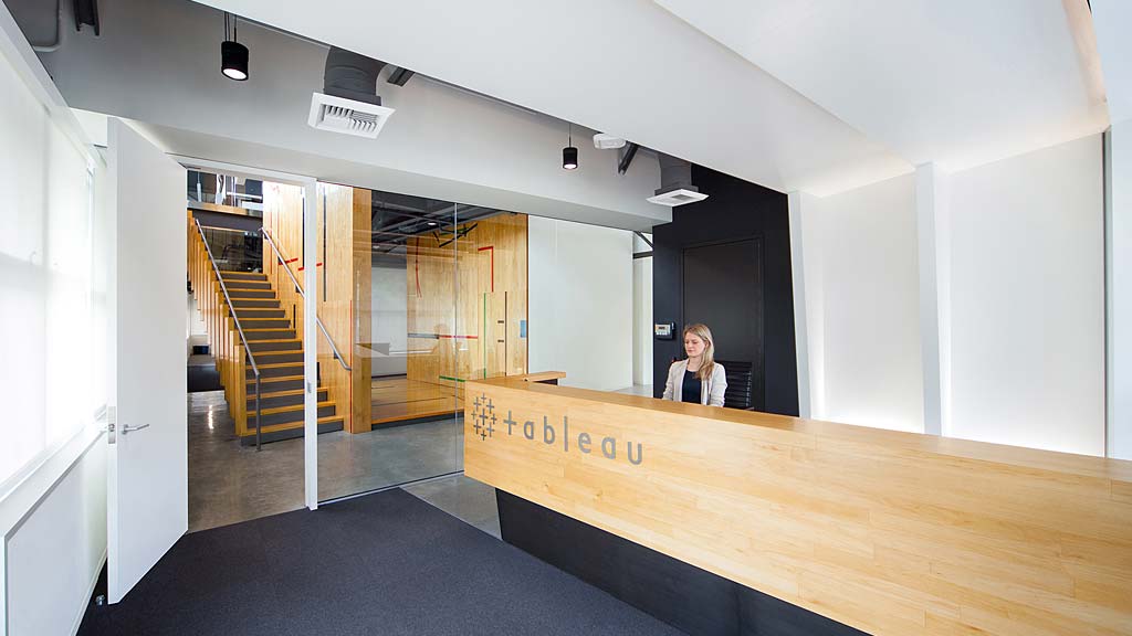 A person sitting at a desk.