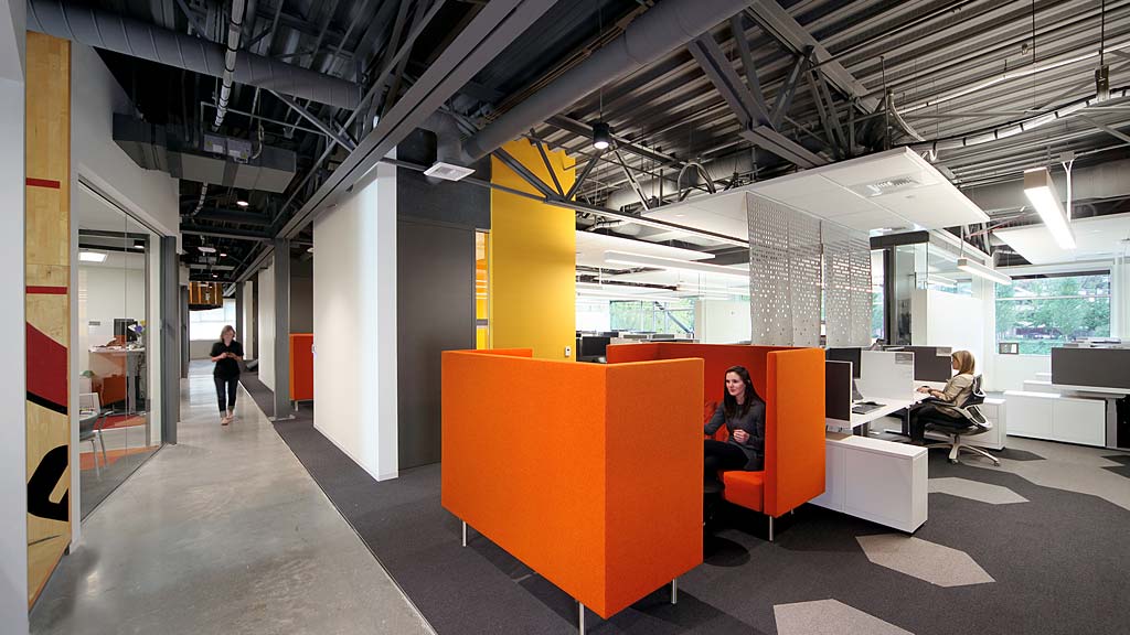 A person sitting in an office.