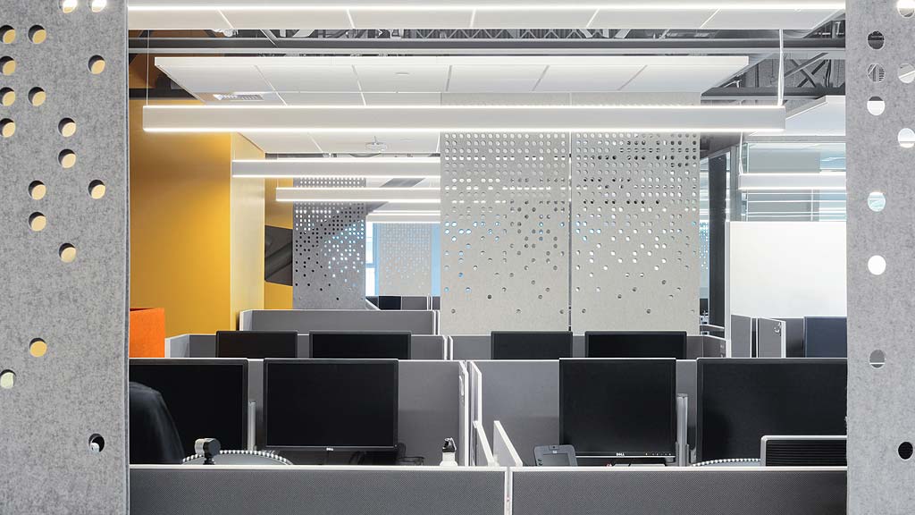 A room with a few computers.