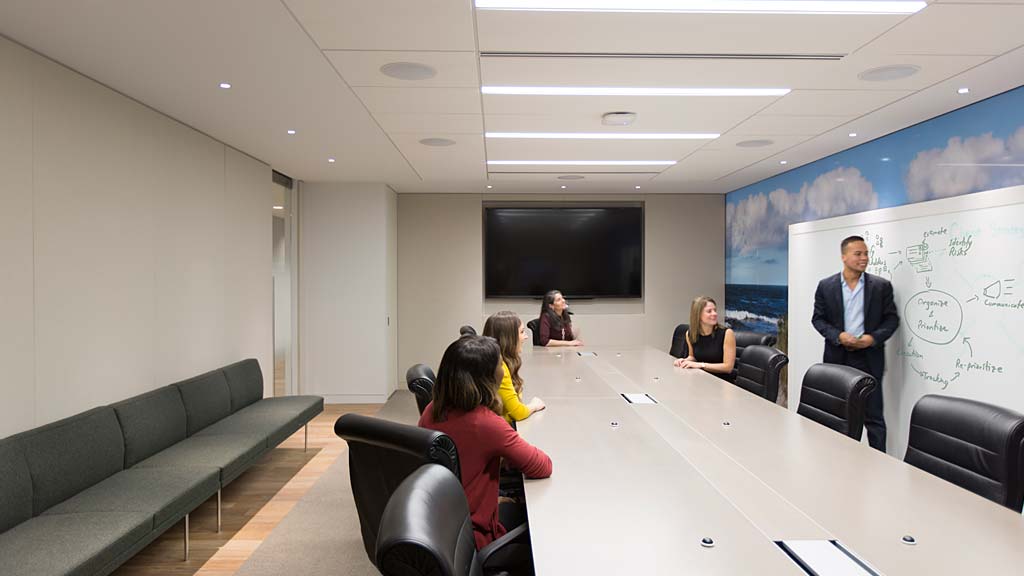 A person giving a presentation.