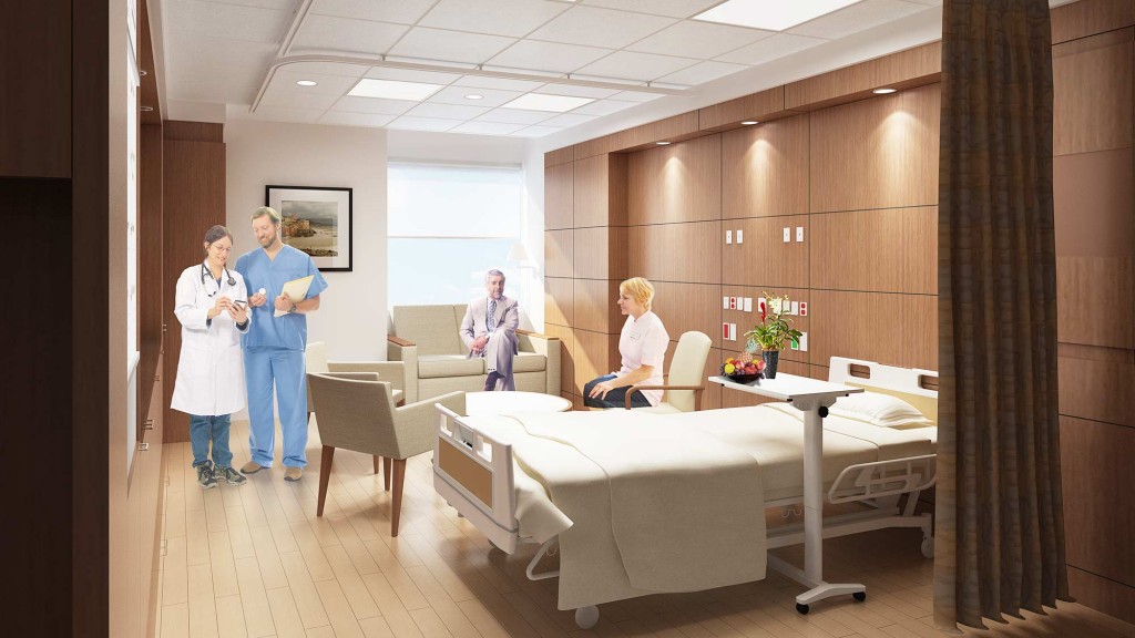 A group of people in a room.