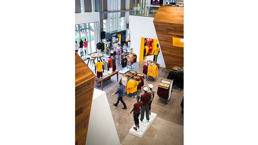 A group of people in a room.