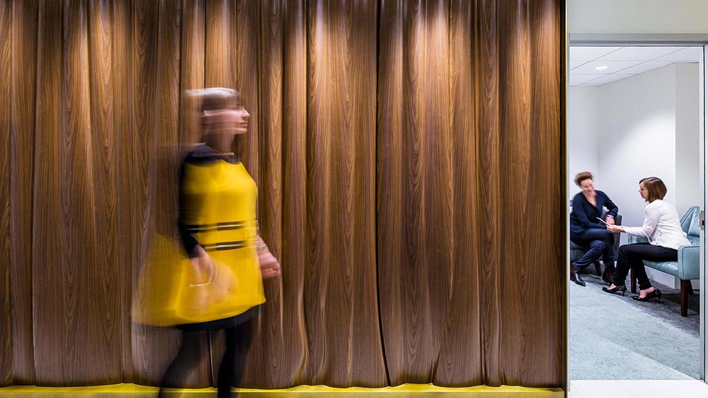 A person in a garment.