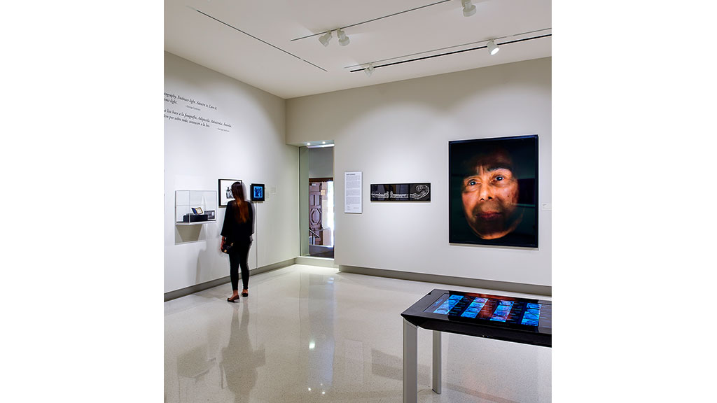 A person standing in a room.