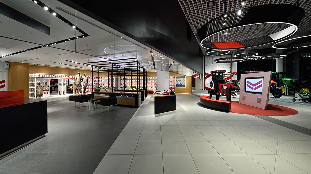 A large empty building.