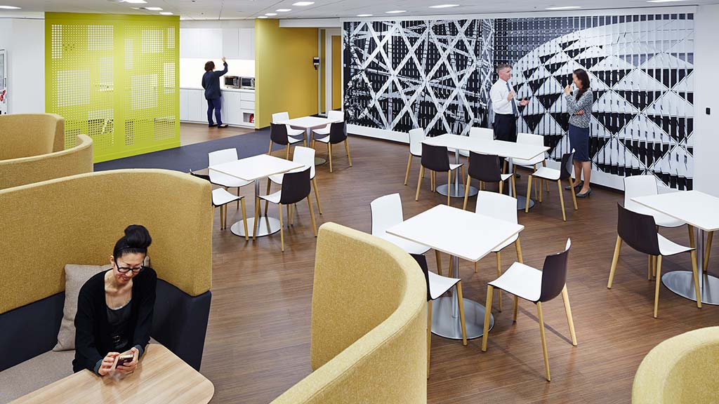 A person sitting at a table.