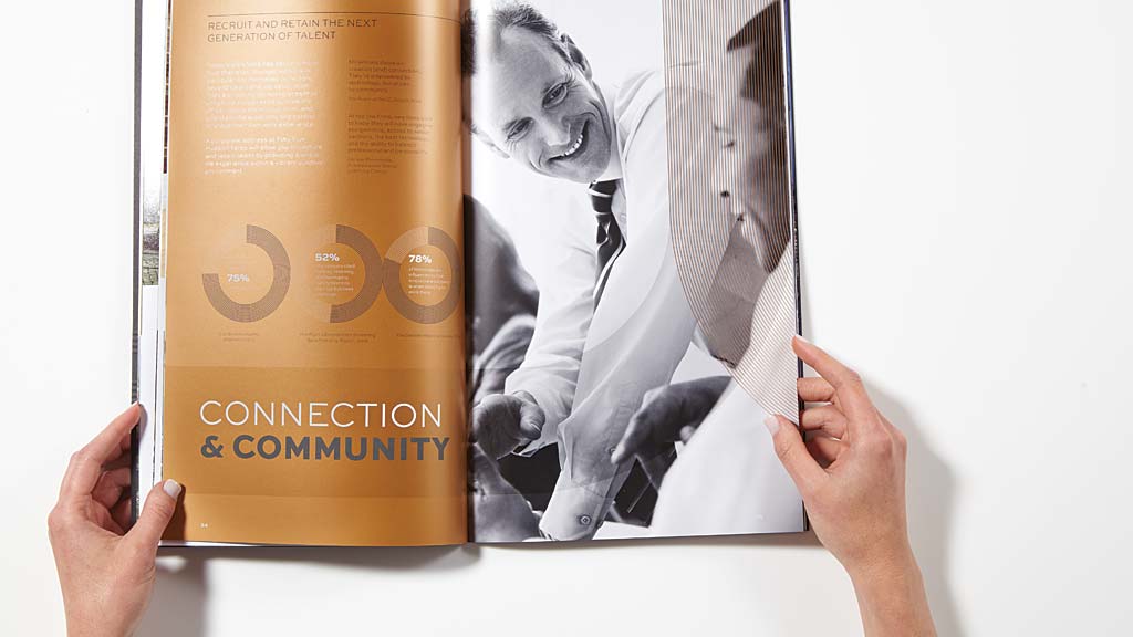 A person holding a book.