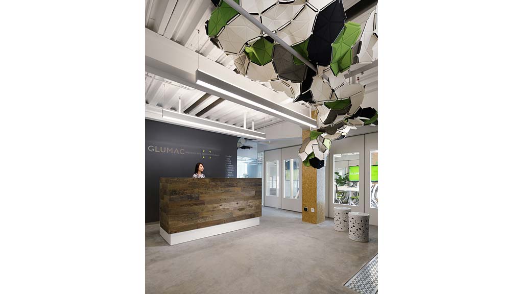 A large white ceiling fan.