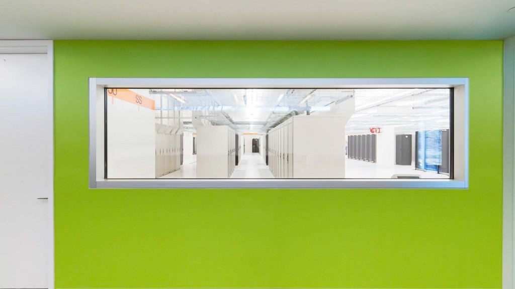 A white board with a window.