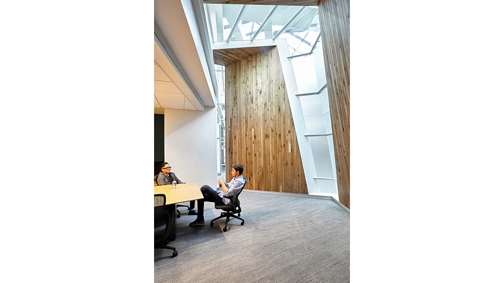 A person sitting at a desk.