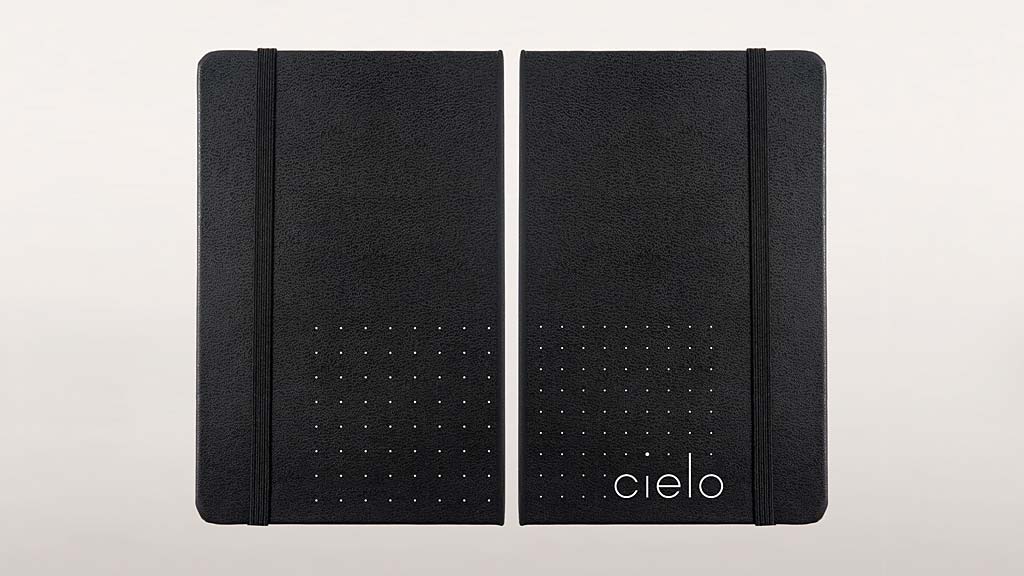 A black rectangular object.