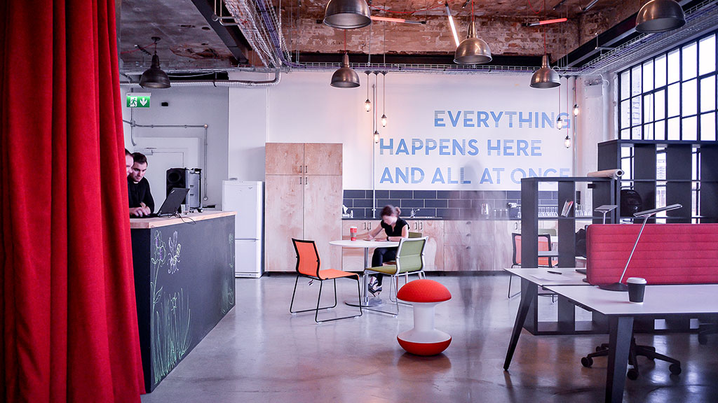 A person sitting at a table.