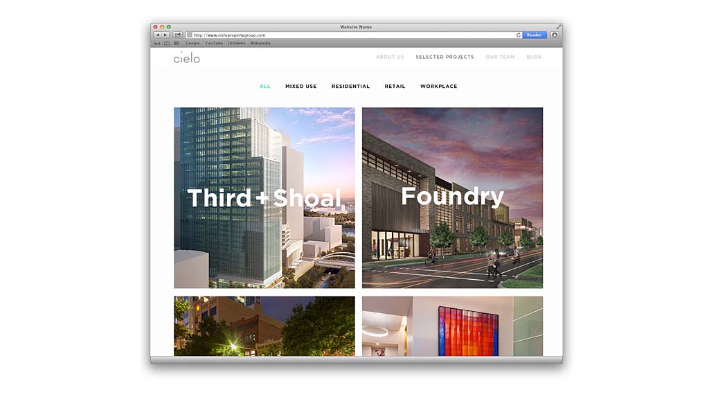 Graphical user interface, website.