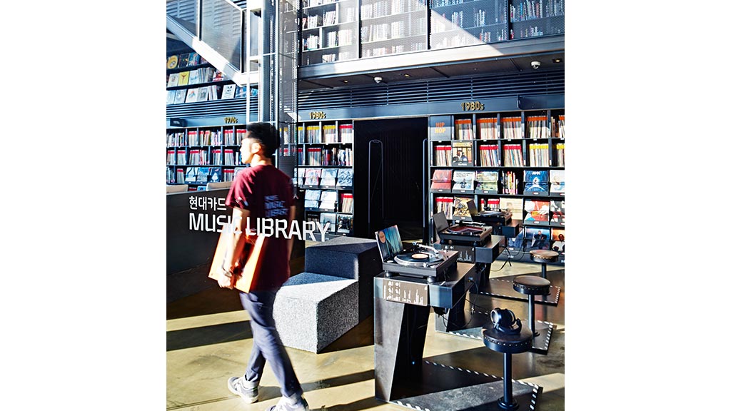 A person standing in a store.