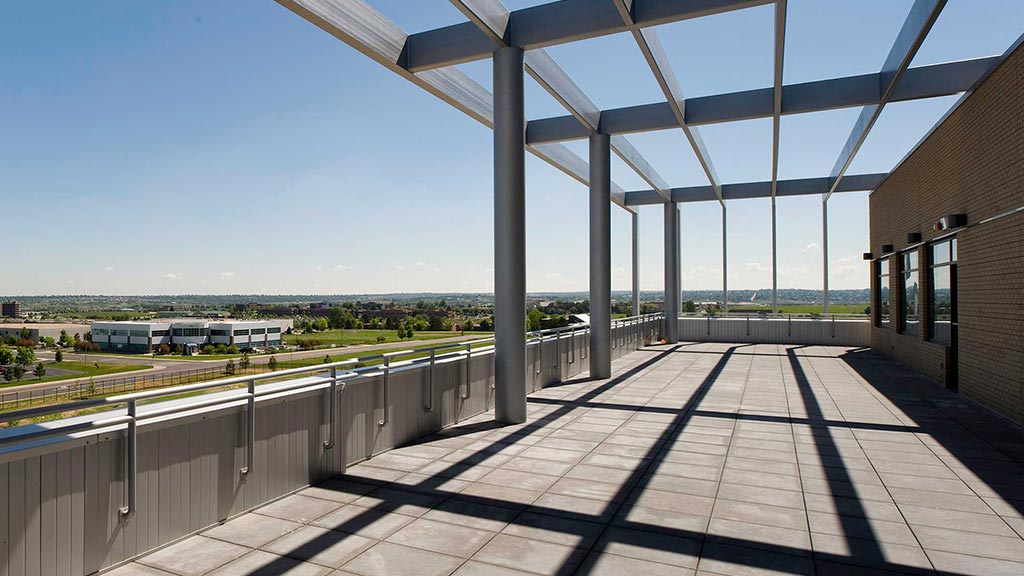 A train on the railway tracks.