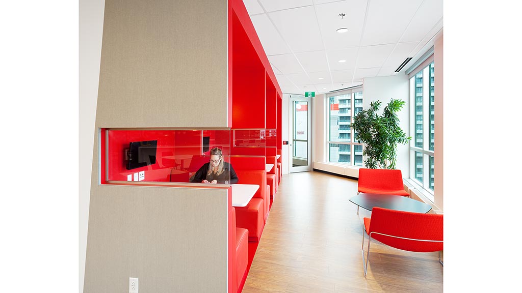 A person sitting at a desk.